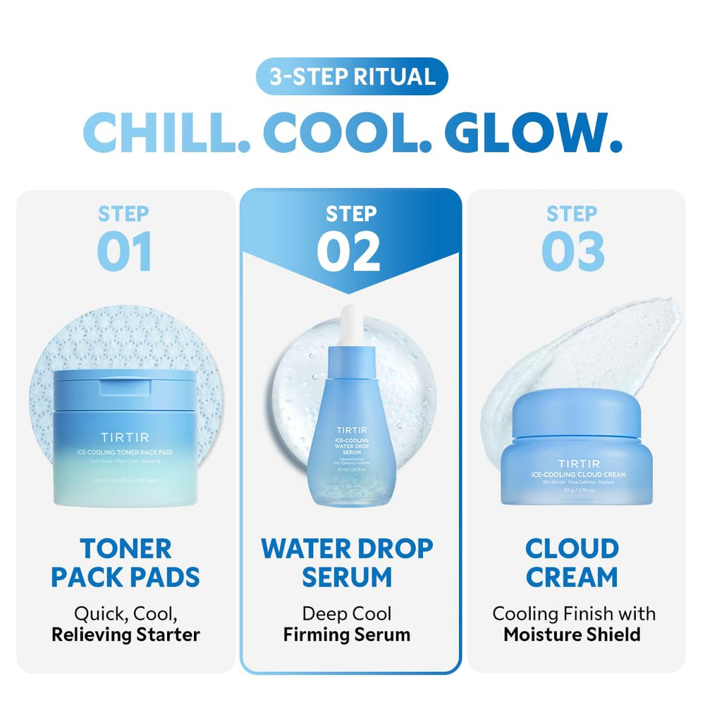 TIRTIR serum texture spread across the skin