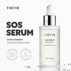 TIRTIR SOS Serum pump application demonstrates quick absorption