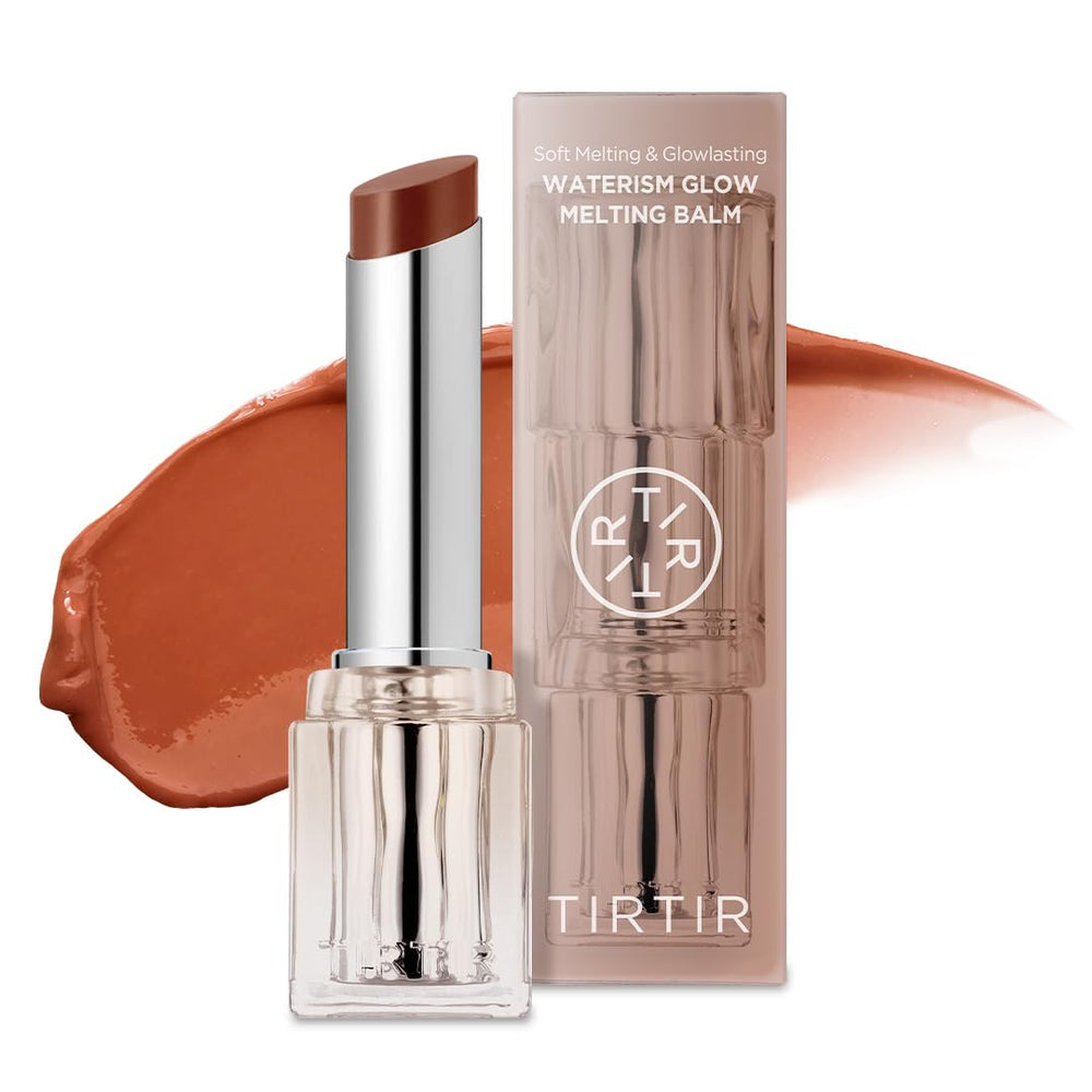 TIRTIR Waterism Glow Melting Balm closeup shows hydrating lip nourishment.