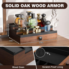 TIRYIUOU 3-tier stand with drawer and jewelry storage for tidy spaces