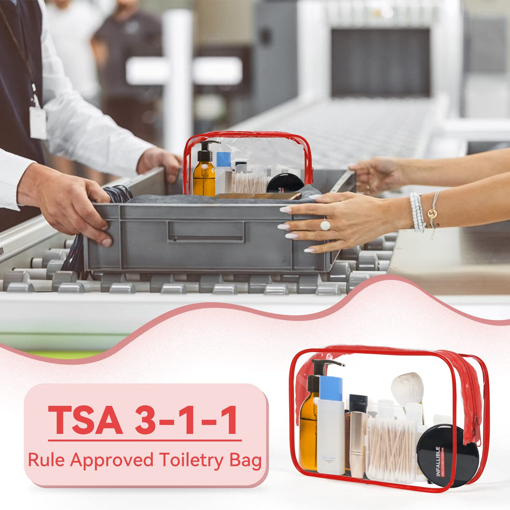 TISRATOK cosmetic bag bulk pack illustrating ample organization for trips