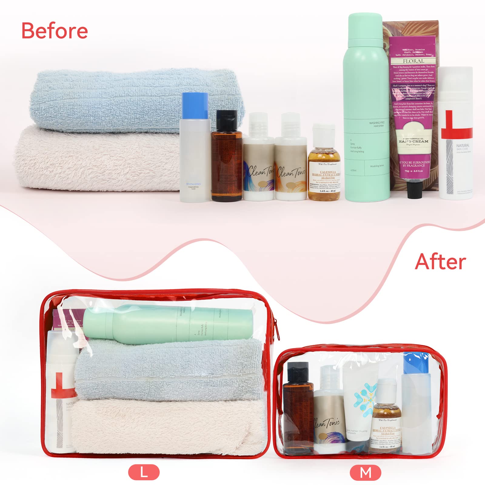 TISRATOK travel organization essentials aid neat packing and quick access