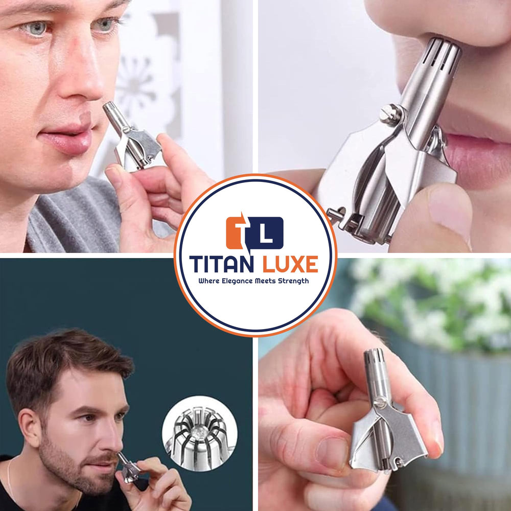 Titan Luxe 360° rotating blade system enables smooth trimming in hard-to-reach areas.