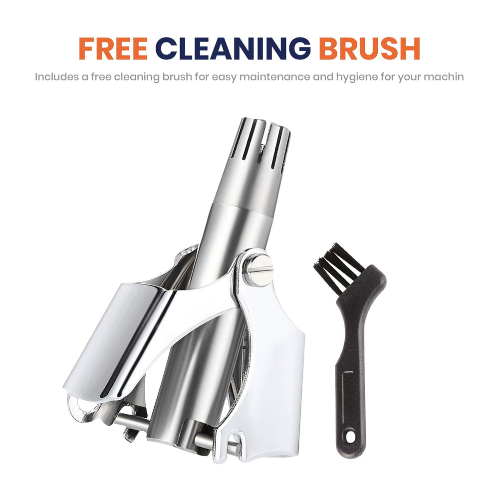 Titan Luxe ergonomic blade tips provide skin-friendly trimming for sensitive areas.