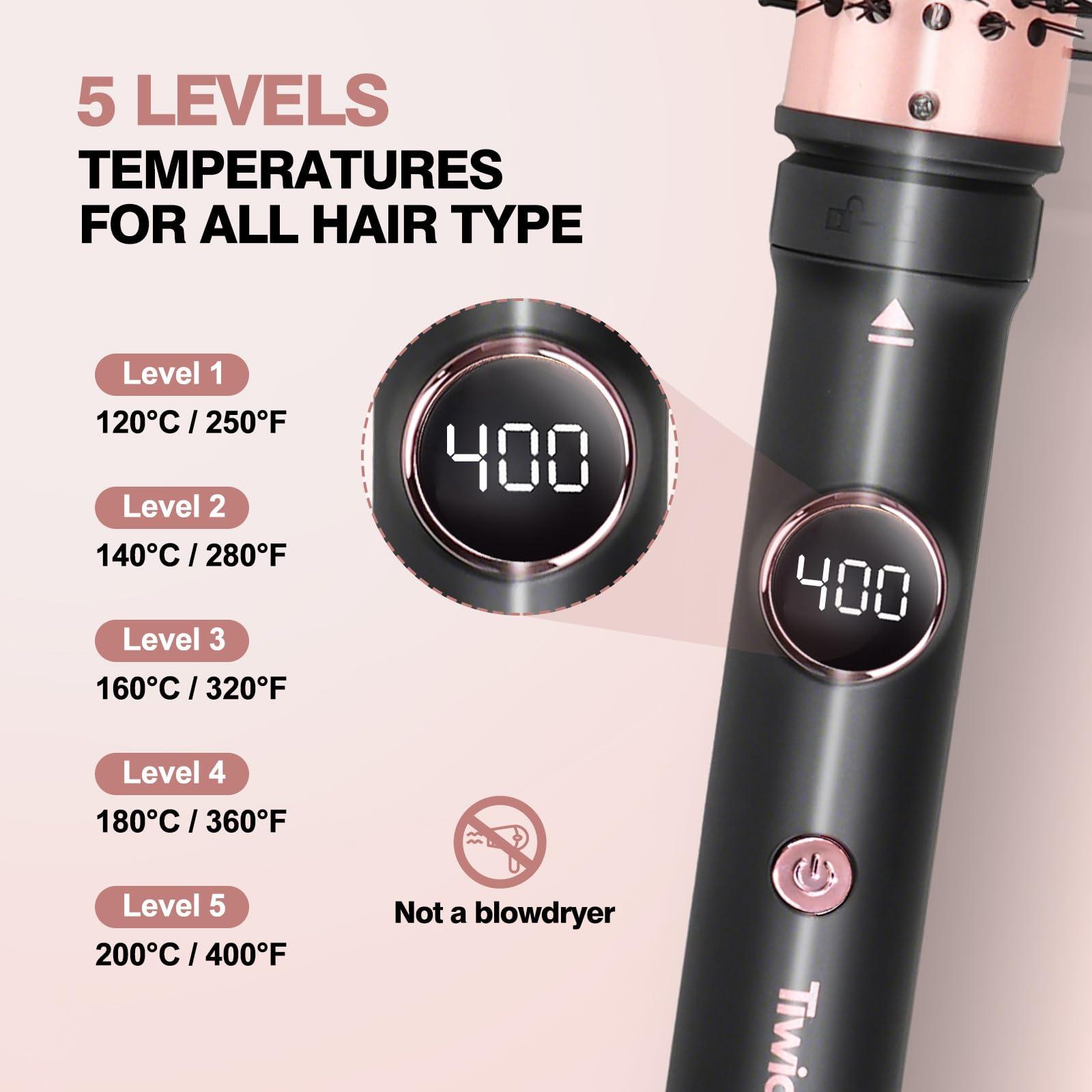 Tiwiche Thermal Brush Set dual voltage travel-ready design for global styling