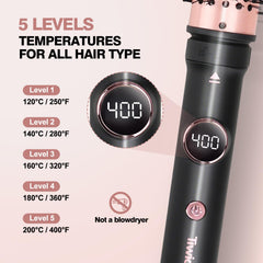 Tiwiche Thermal Brush Set dual voltage travel-ready design for global styling