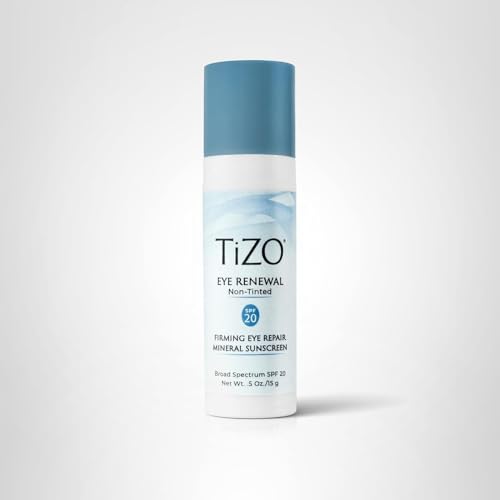 TIZO Eye Renewal SPF20 after-application looks makeup-ready, non-greasy