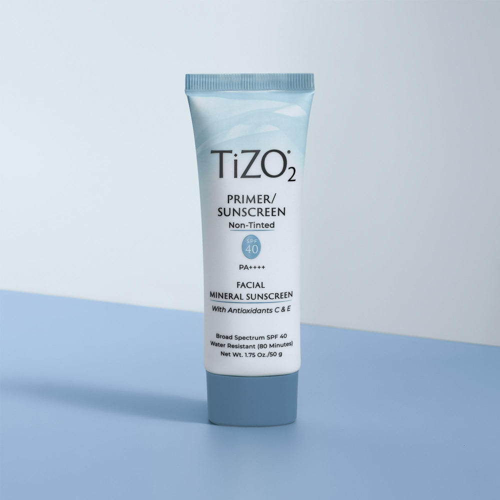TIZO2 packaging-box highlights reef-friendly, fragrance-free, sensitive-skin suitability