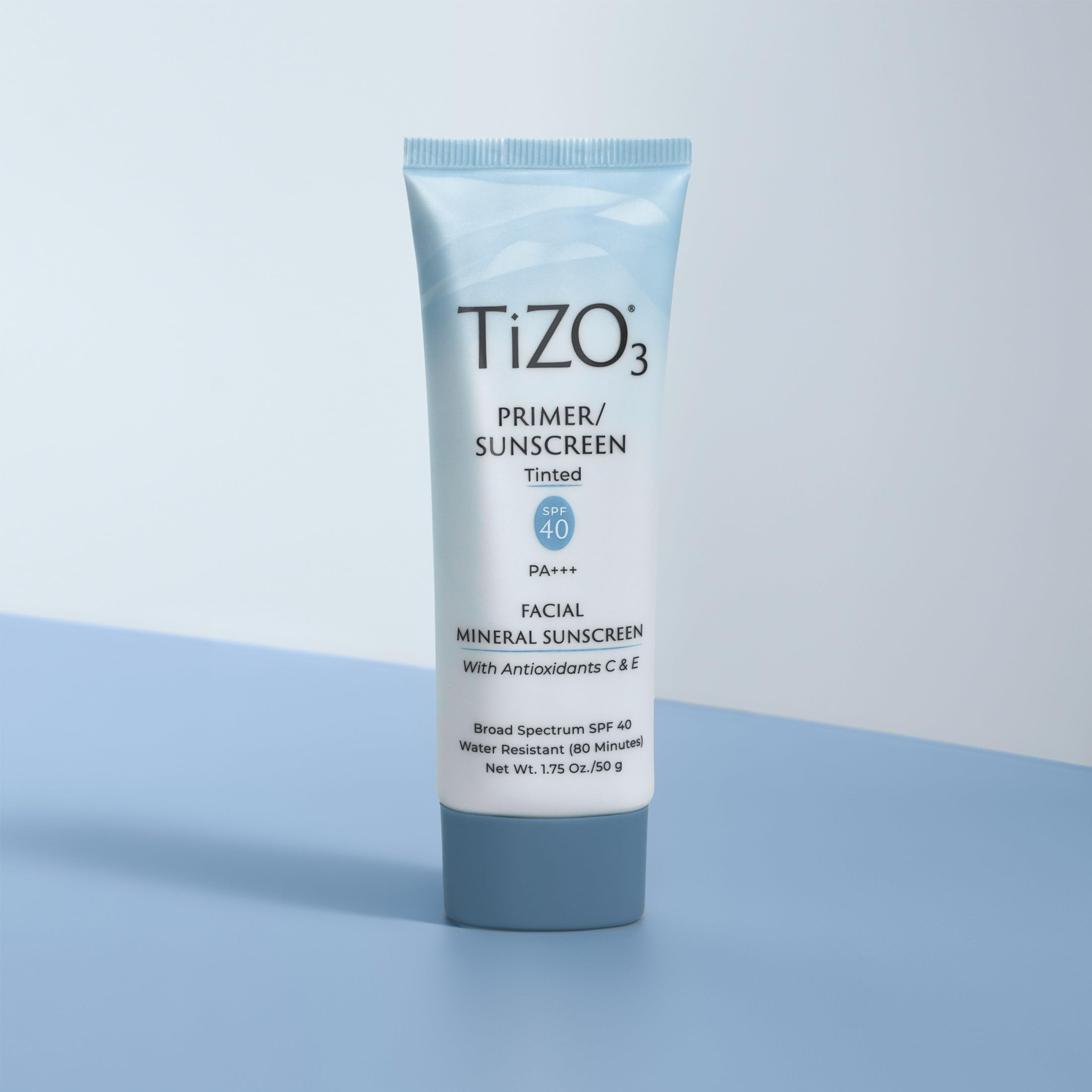 TiZO3 water-resistant 80-minute label for active days.
