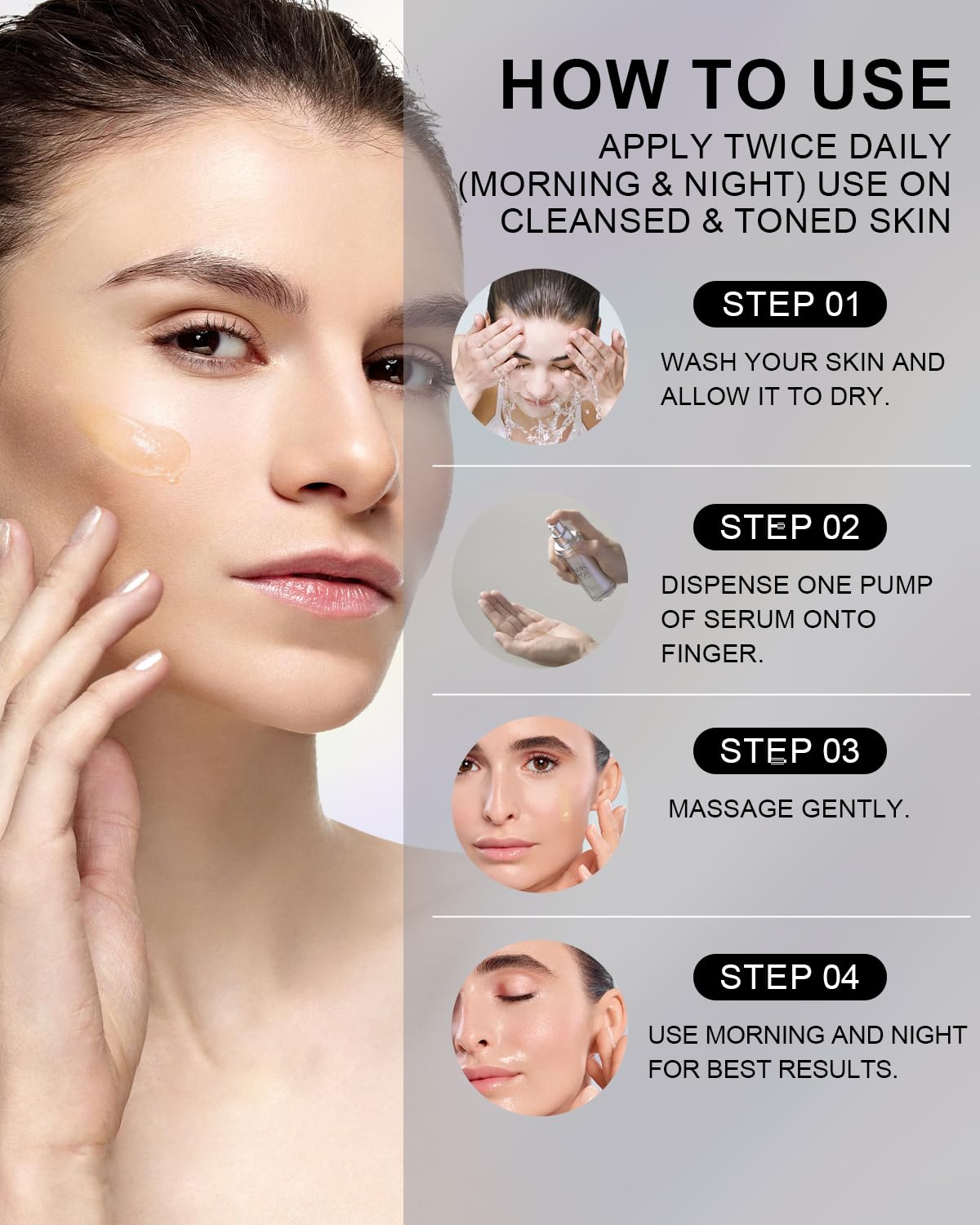 TJE dark spot serum in morning routine setup for day protection.