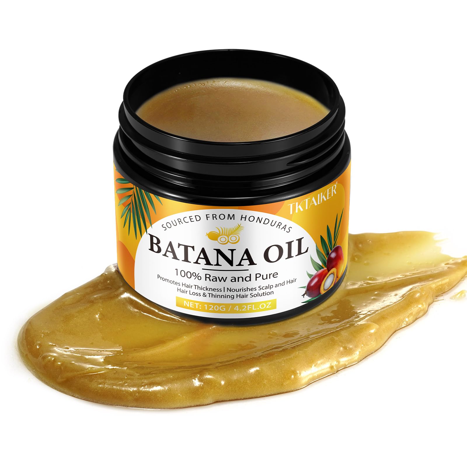 TKTALKER Batana Oil deep-moisturizing seals damaged strands with nourishment