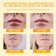 TKTALKER nourishing-face-balm application on cheek for dry skin.
