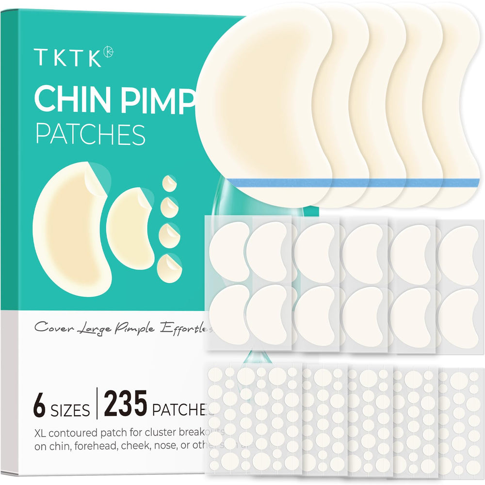 TKTK chin patches collage showing 265 patches for versatile coverage.