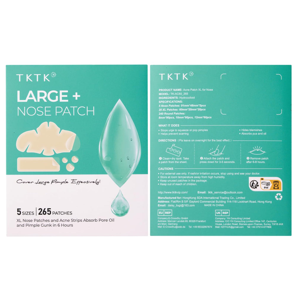 TKTK five-sizes collection image showing full-range nose patches.