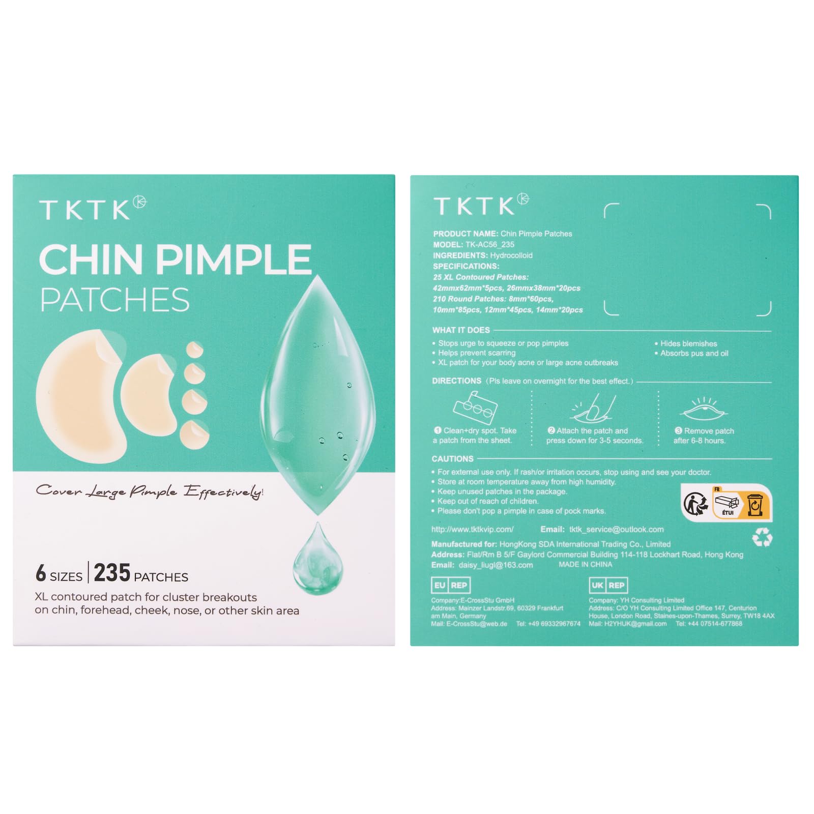 TKTK overnight patch stays on through sleep for blemish care.