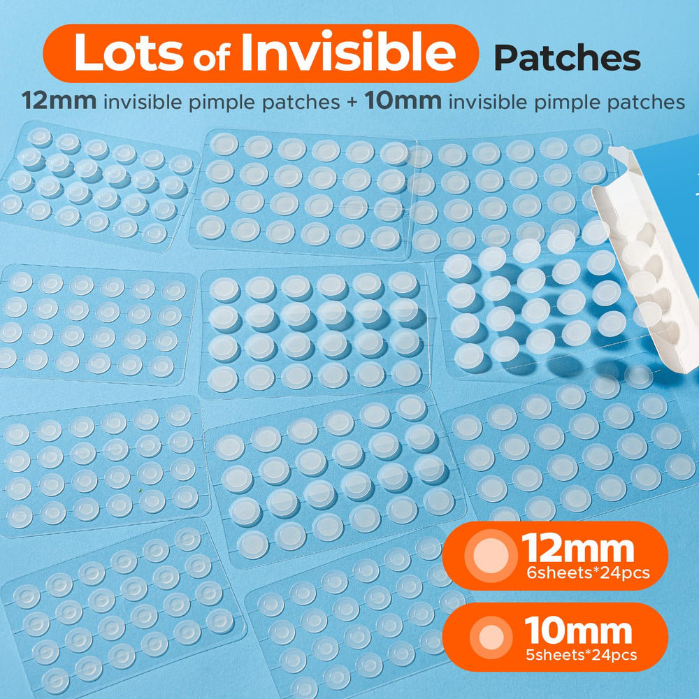 Parches TKTK de 12 mm para granos más grandes, protección discreta