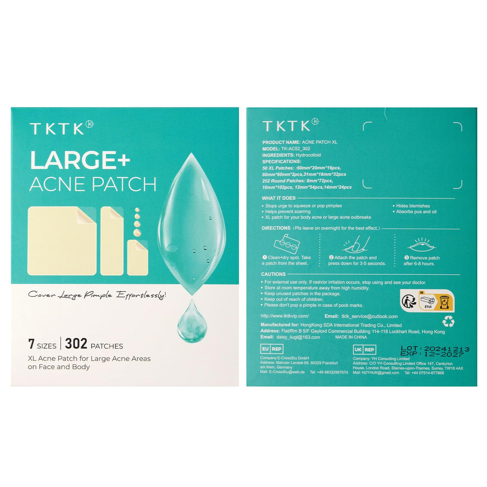 TKTK patches odorless discreet wear on skin