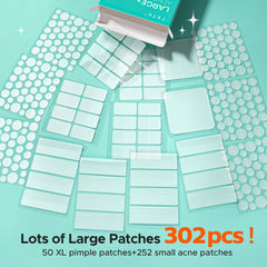 TKTK patches XL for large breakouts on back, chest, forehead