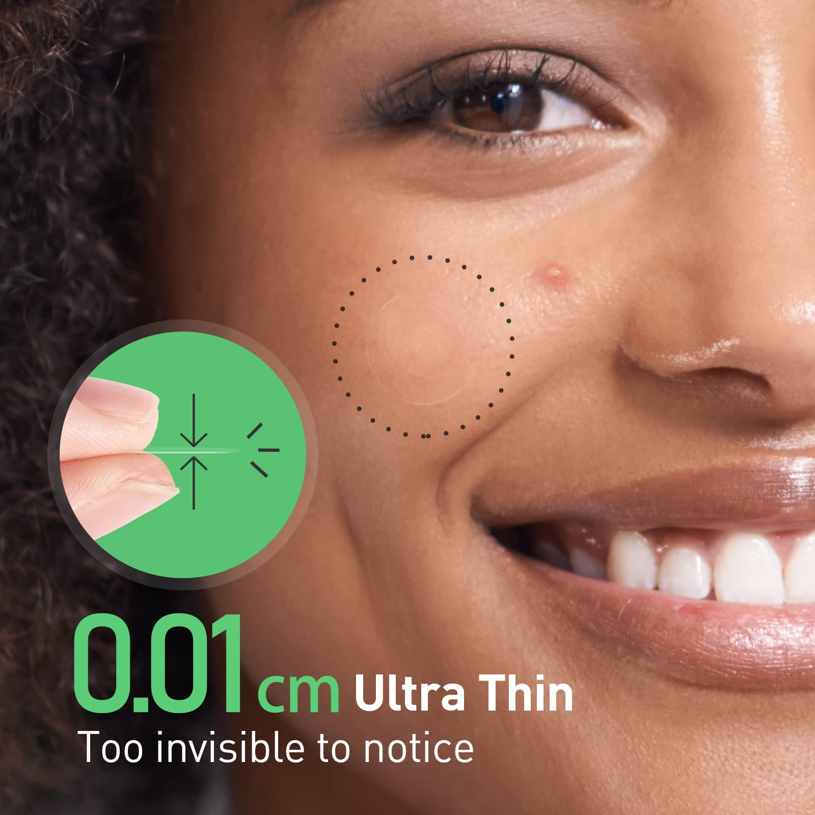 TKTK Pimple Patch with matte finish stays under makeup for daily flawless look.