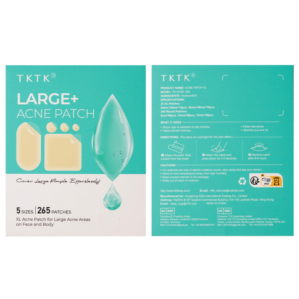 TKTK easy-peel design shows clean removal and residue-free use.