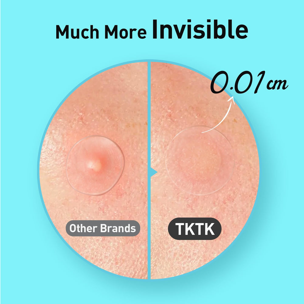 TKTK Pimple Patches edge 0-01cm close-up showing invisible bevel for daily wear