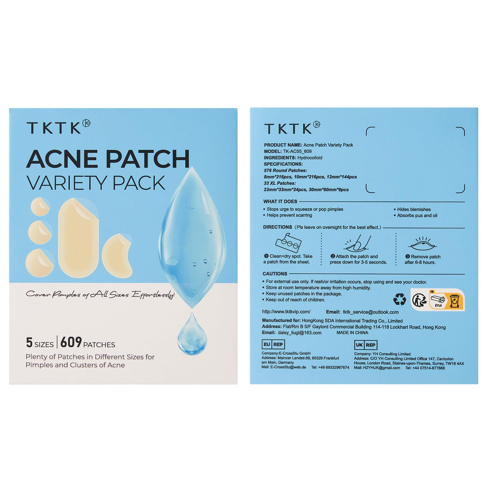 TKTK pimple patches overnight application suggests discreet overnight use for calm skin