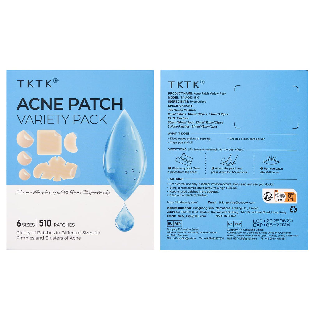 TKTK Pimple Patches individually wrapped for on-the-go access