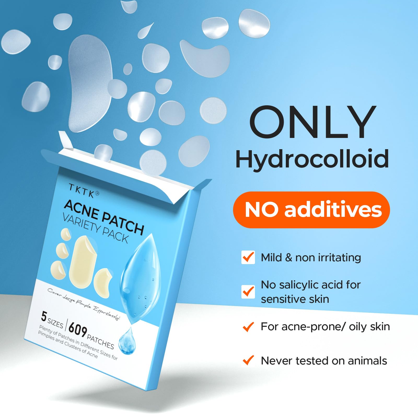 TKTK pimple patches 12mm spot offering larger coverage for stubborn pimples