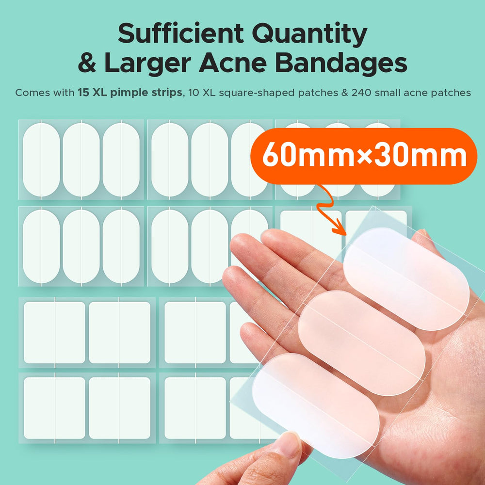 TKTK XL back patch demonstrates full-coverage for stubborn blemishes.