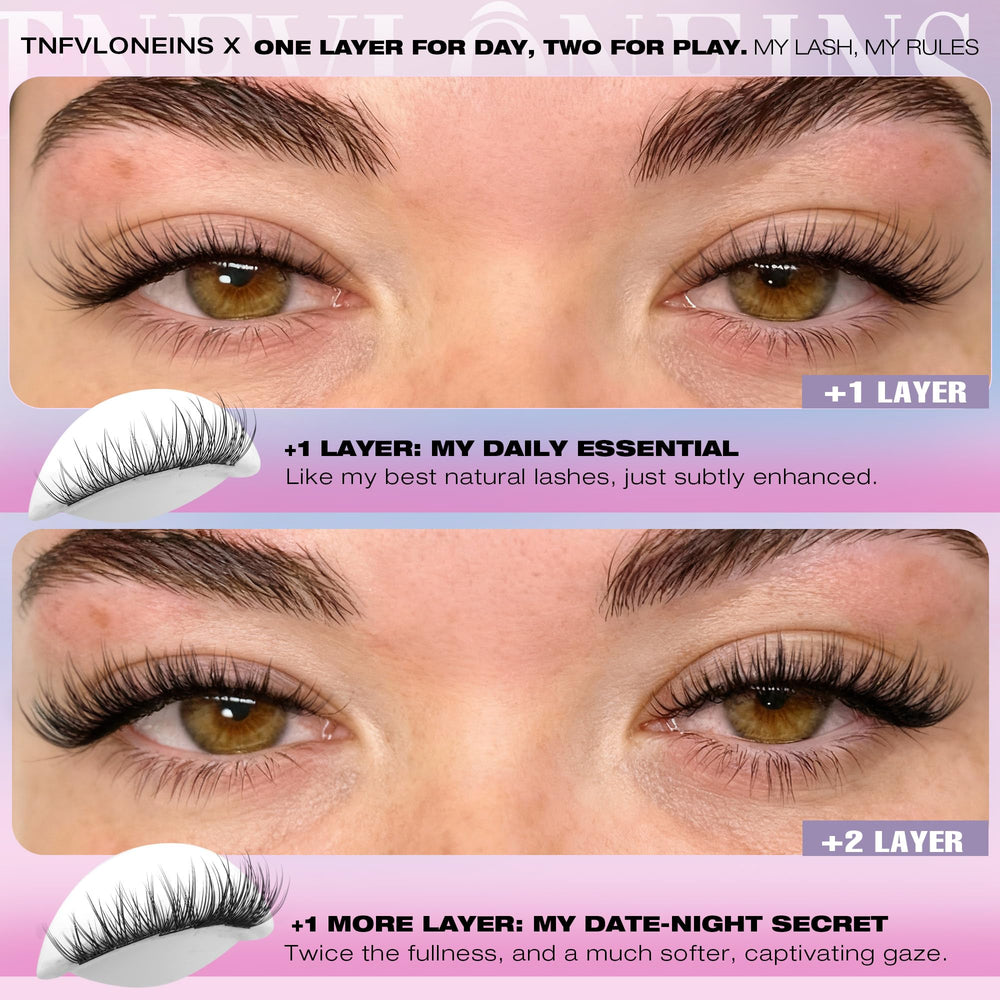 TNFVLONEINS bond and seal lash glue ensures secure wear and easy removal.