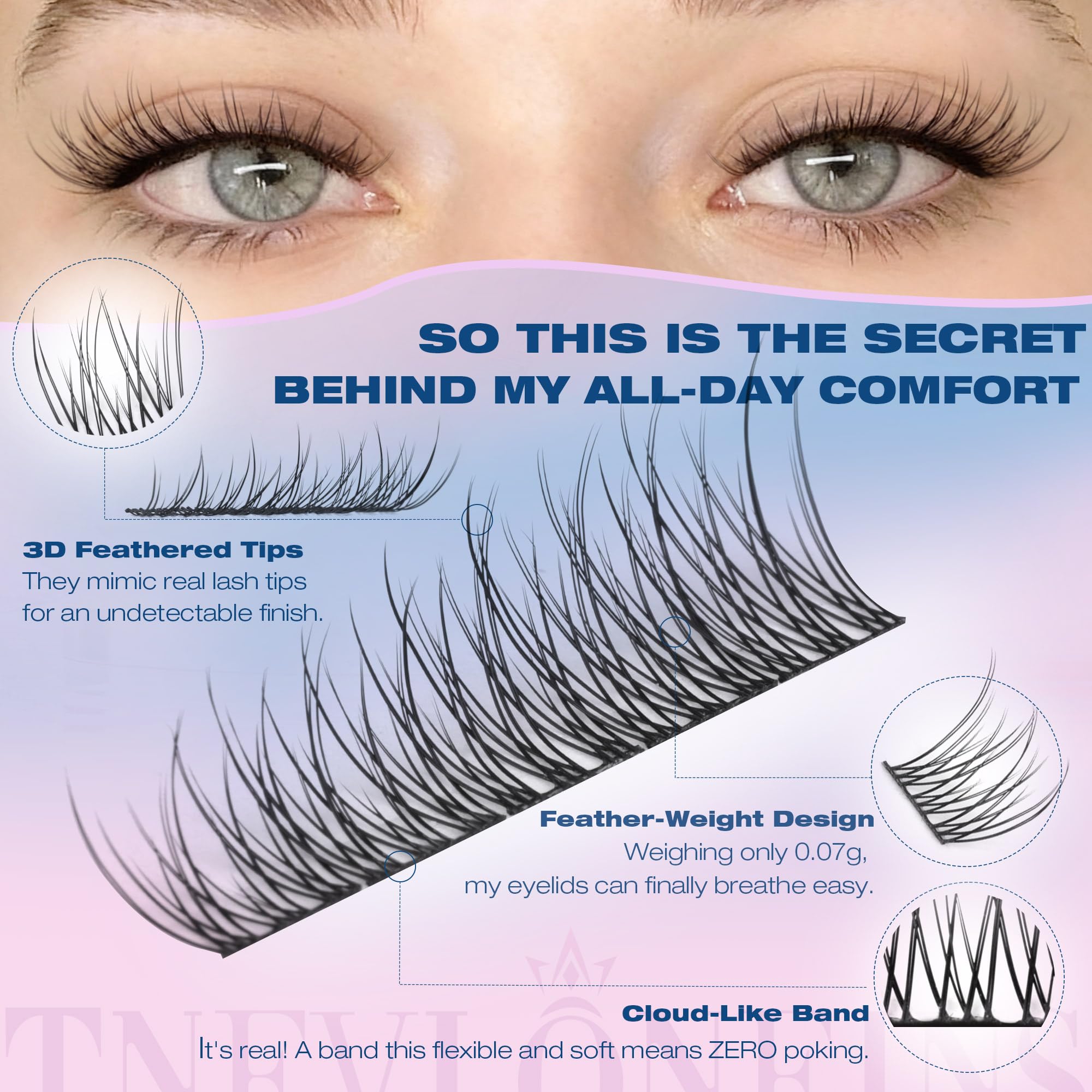 TNFVLONEINS handmade clusters crafted from soft fibers for believable density.