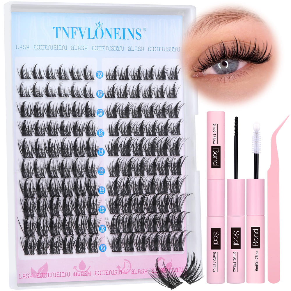 TNFVLONEINS eye close-up with application steps guide