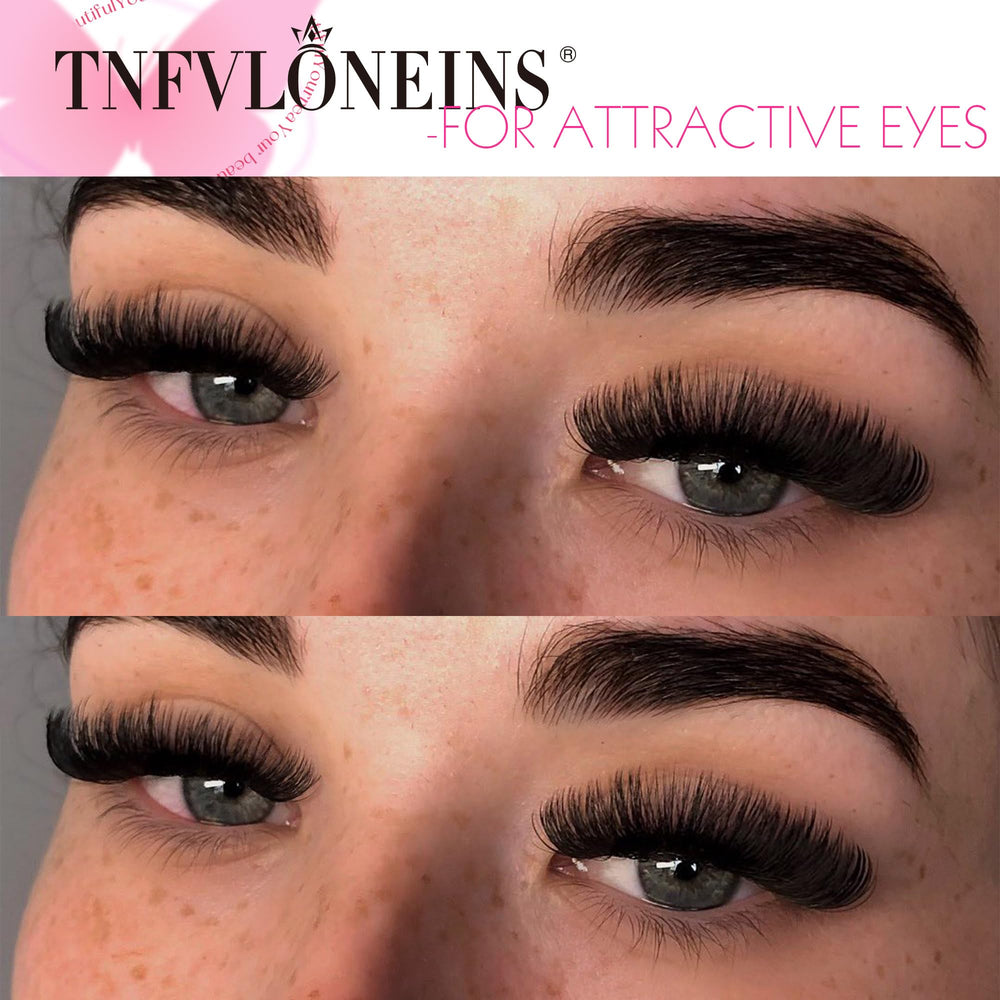 TNFVLONEINS beginner-friendly application aids easy at-home lash extensions.