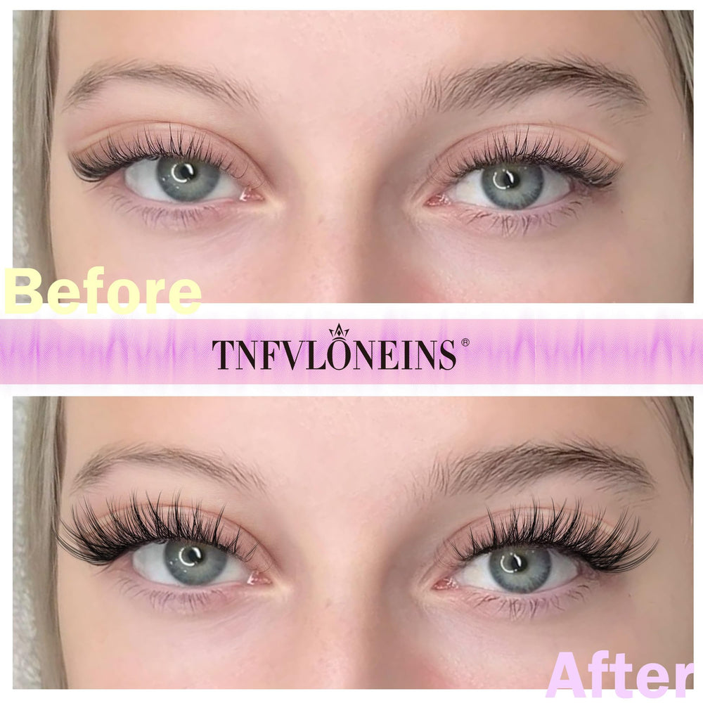 TNFVLONEINS precision lash tweezers—easy cluster placement.