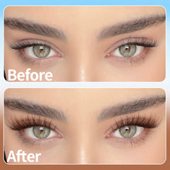 TNFVLONEINS brown lash clusters kit – varied lengths 8-16mm for customized styles.