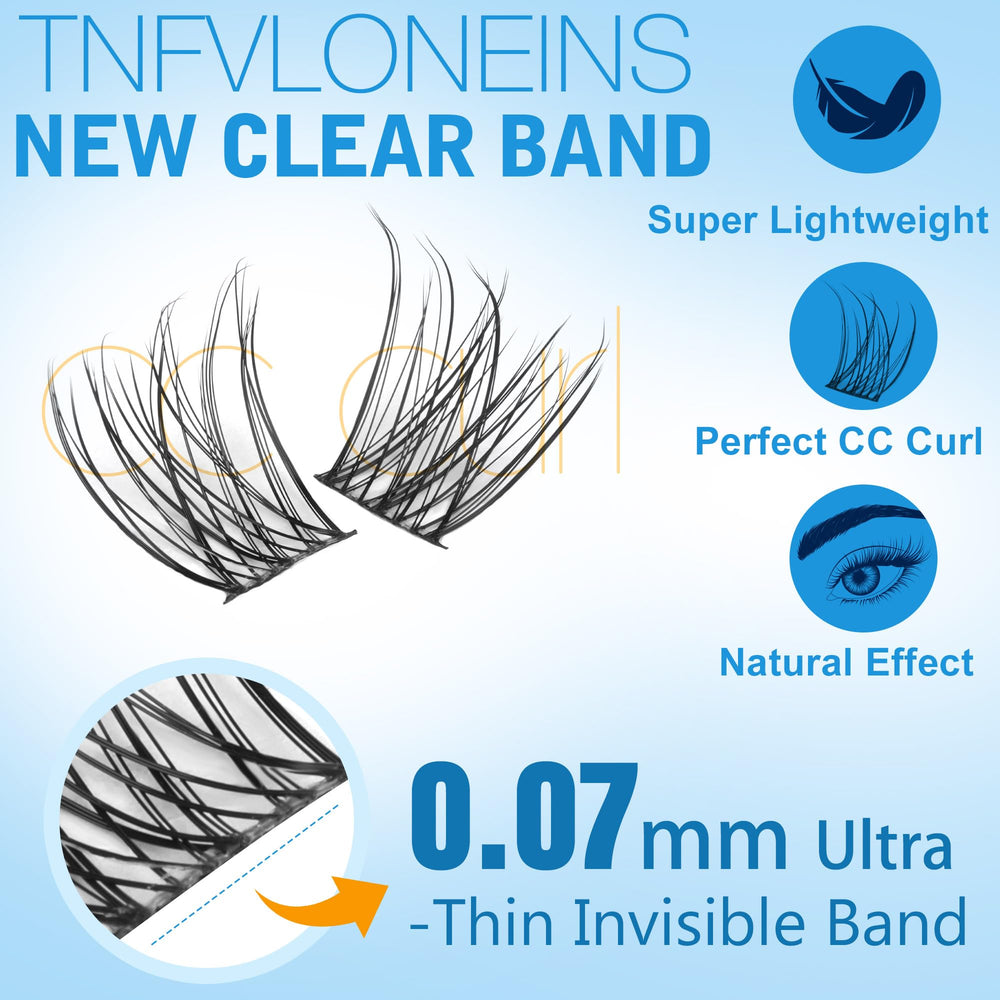 TNFVLONEINS lash clusters kit 280pcs lashes bulk pack for DIY lashes