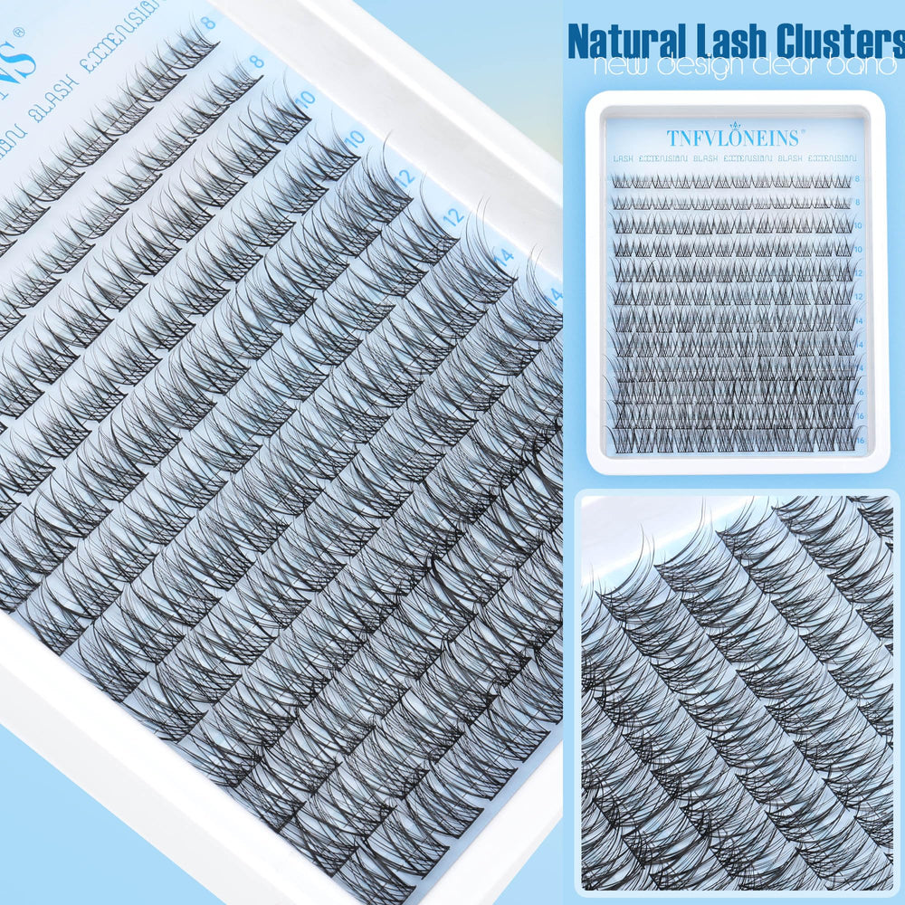 TNFVLONEINS lash clusters kit beginner-friendly application steps