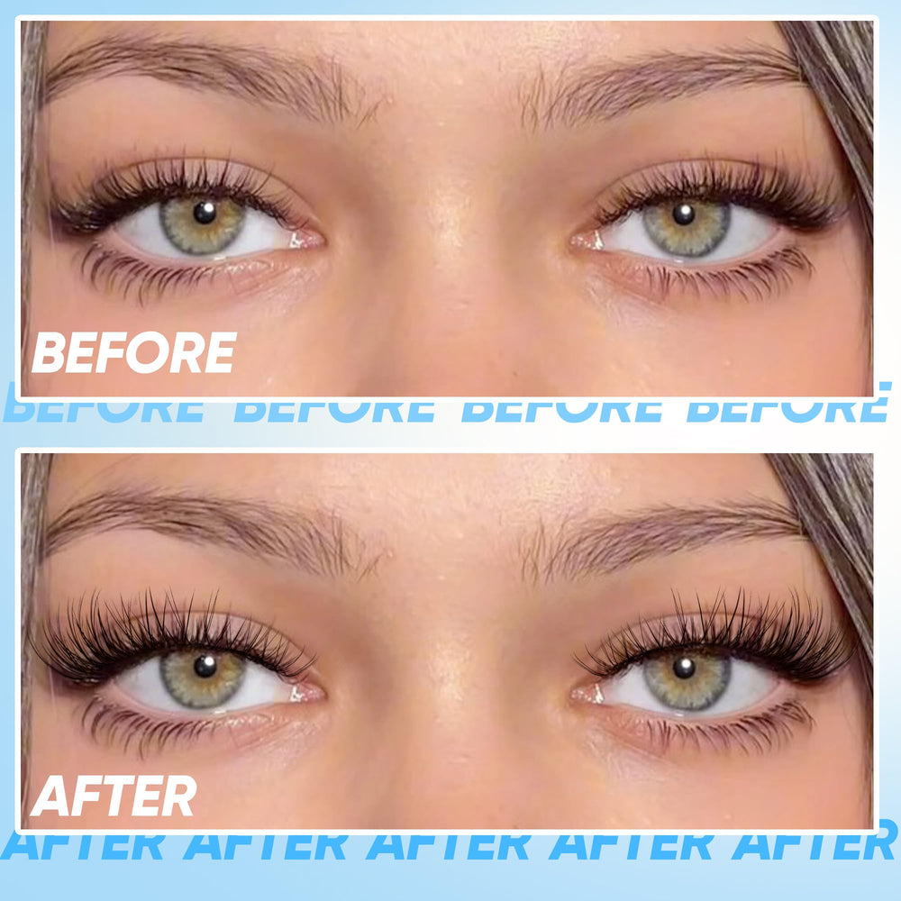 TNFVLONEINS lash clusters kit C curl lashes create natural upward lift