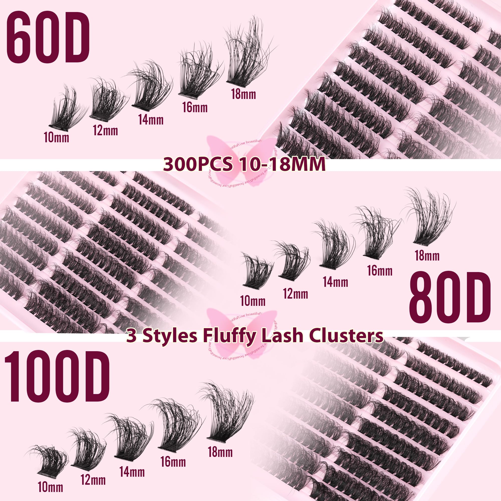 TNFVLONEINS lightweight lashes feel comfortable during wear.