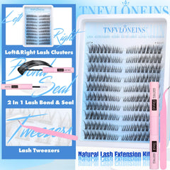 TNFVLONEINS wispy cluster lashes with natural eye definition