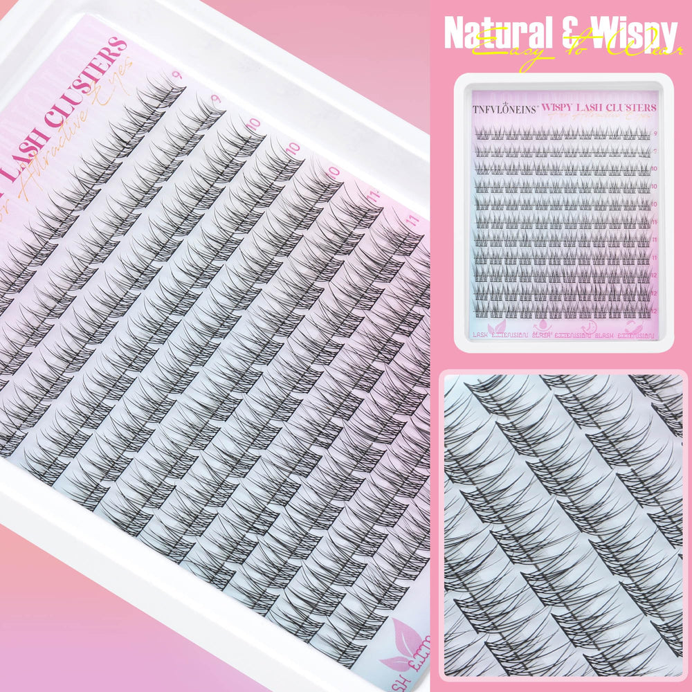 TNFVLONEINS natural wispy look closeup for subtle daily enhancement