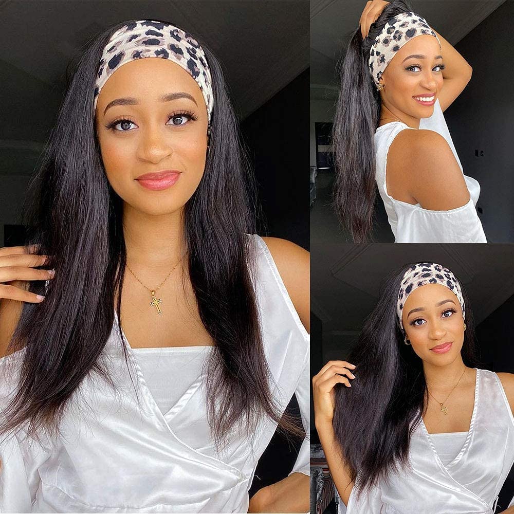 TNICE 18in headband wig packaging includes headband and care tips.