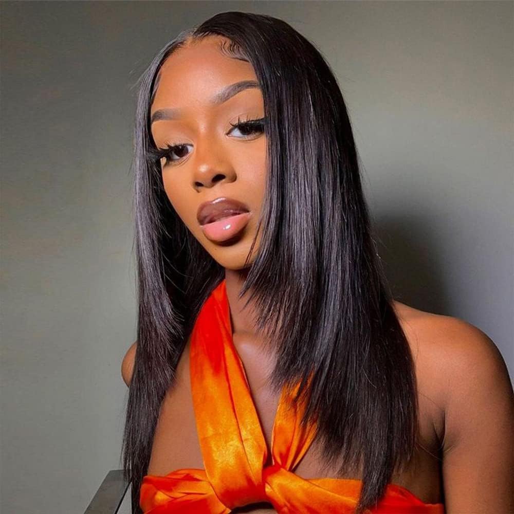TNICE straight bundles application shot illustrates easy-to-style, install-ready hair.