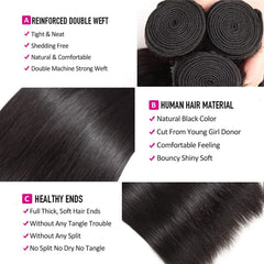 TNICE natural-color close-up shows Remy virgin hair with healthy shine.