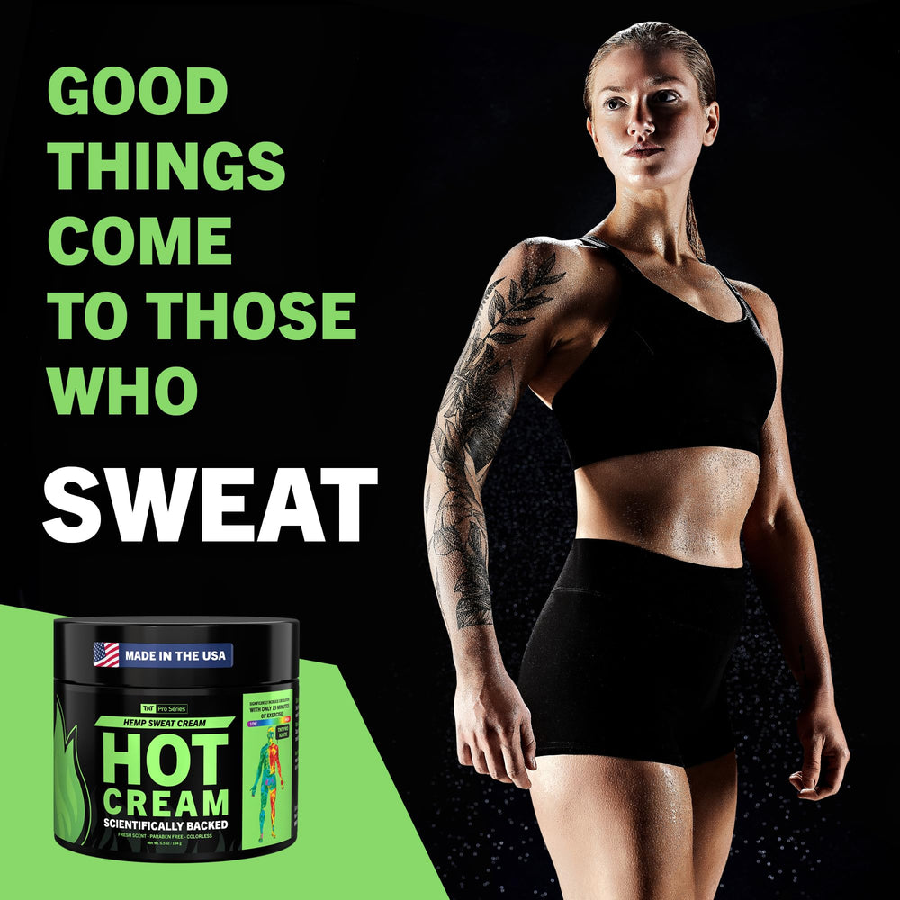 TNT Pro Ignite Sweat Cream heat-action—warming effect to support intense pre-workout warmups