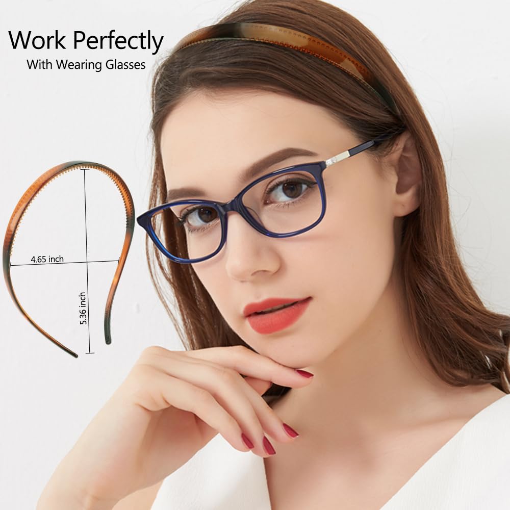 TOBATOBA headbands in durable resin offer lightweight strength.