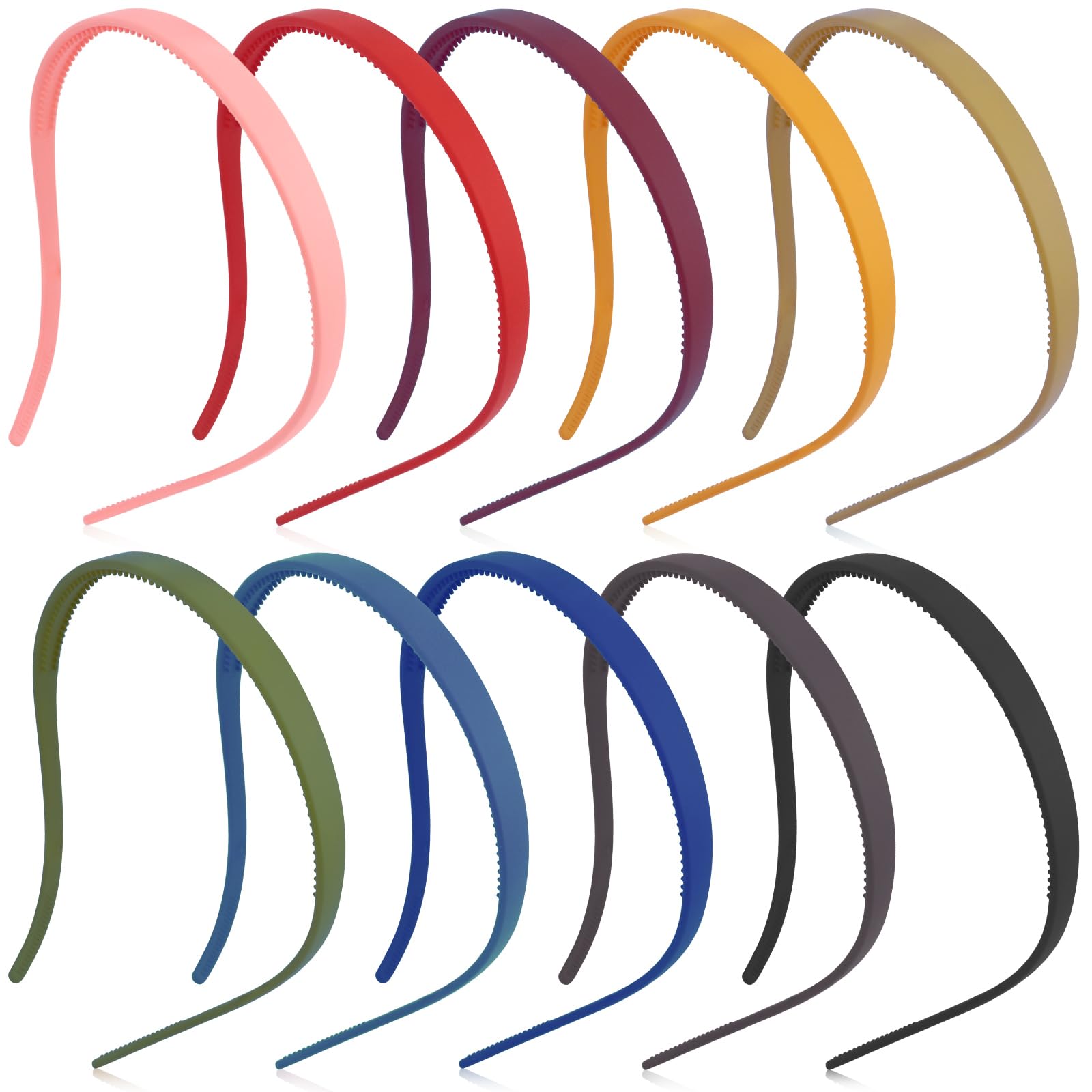 TOBATOBA headbands-pack-10 provides value and versatile styling options.