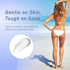 Tobcharm chest acne lotion dispense shot for chest skin clarity and even tone.