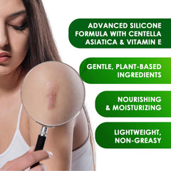 Tobcharm silicone gel texture close-up highlights lightweight, fast-absorbing feel for smoother skin.