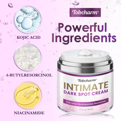Tobcharm underarms brightening cream hero shot illustrating versatile use and gentle care.